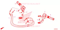 COMMODO   LEVIER   CABLE pour Honda FORZA 300 de 2014