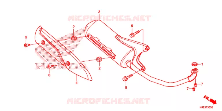 SILENCIEUX D'ECHAPPEMENT Honda SCOOTER 110 SPACY 2015  SCR1105WHF