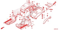 GARDE BOUE ARRIERE pour Honda TRX 250 FOURTRAX RECON Standard de 2014