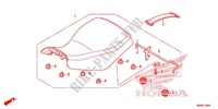 SELLE pour Honda TRX 250 FOURTRAX RECON Standard de 2014