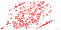 CADRE pour Honda TRX 250 FOURTRAX RECON Standard de 2015
