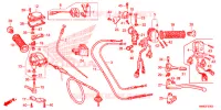 LEVIER DE GUIDON   CABLE   COMMODO pour Honda TRX 250 FOURTRAX RECON Standard de 2015