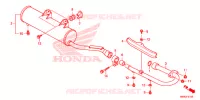 SILENCIEUX D'ECHAPPEMENT pour Honda TRX 250 FOURTRAX RECON Standard de 2015
