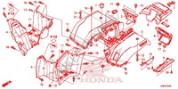 GARDE BOUE ARRIERE pour Honda FOURTRAX 500 FOREMAN RUBICON DCT de 2015