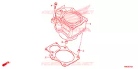 CYLINDRE pour Honda FOURTRAX 500 FOREMAN RUBICON DCT de 2015