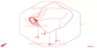 SELLE pour Honda FOURTRAX 500 FOREMAN RUBICON DCT EPS de 2015