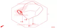 SELLE pour Honda FOURTRAX 500 FOREMAN RUBICON DCT EPS de 2015