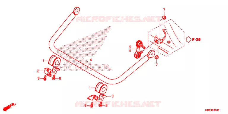 BARRE ANTI ROULIS Honda ATV 500 FOURTRAX 2015  TRX500FA6F