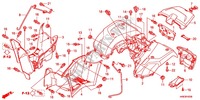GARDE BOUE ARRIERE pour Honda FOURTRAX 500 FOREMAN 4X4 Electric Shift de 2013