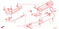 SILENCIEUX D'ECHAPPEMENT pour Honda FOURTRAX 500 FOREMAN 4X4 Electric Shift de 2013