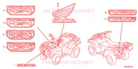 AUTOCOLLANTS pour Honda FOURTRAX 500 FOREMAN 4X4 Electric Shift de 2013