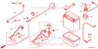 BATTERIE pour Honda FOURTRAX 500 FOREMAN 4X4 Electric Shift de 2013