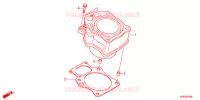 CYLINDRE pour Honda FOURTRAX 500 FOREMAN 4X4 Electric Shift de 2013