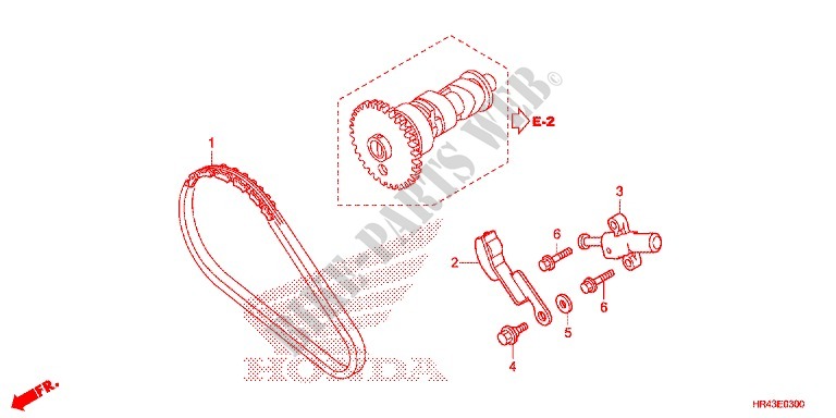 CHAINE DE DISTRIBUTION   TENDEUR pour Honda FOURTRAX 500 FOREMAN 4X4 Power Steering, CAMO de 2015