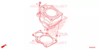 CYLINDRE pour Honda FOURTRAX 500 FOREMAN RUBICON EPS de 2015