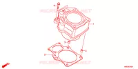 CYLINDRE pour Honda FOURTRAX 500 FOREMAN 4X4 Electric Shift, Power Steering de 2013