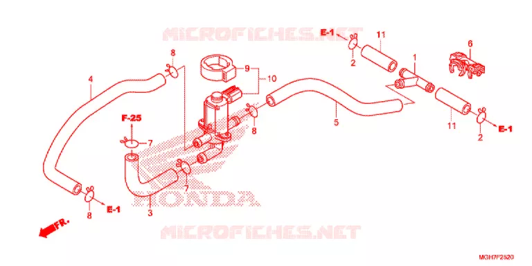 VALVE DE COMMANDE D'INJECTION D'AIR Honda MOTO 1200 CROSSTOURER 2015  VFR1200XAF