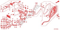 FEU ARRIERE   ECLAIRAGE DE PLAQUE (VT1300CR/CRA) pour Honda VT 1300 C ABS RED de 2012