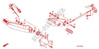PEDALE pour Honda VT 1300 C ABS 2012 de 2012