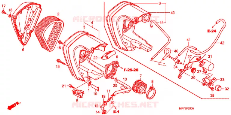 FILTRE A AIR Honda MOTO 1300 VT 2012  VT1300CSAC