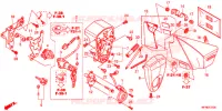 COUVERCLE LATERAL   OUTILS   CONTACTEUR A CLES pour Honda VT 1300 C FURY ABS BLACK de 2016