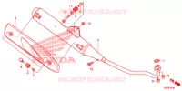 SILENCIEUX D'ECHAPPEMENT pour Honda WAVE 110 front brake disk de 2012