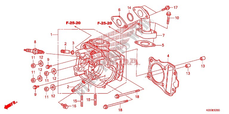 CULASSE pour Honda WAVE 110 front brake disk de 2012