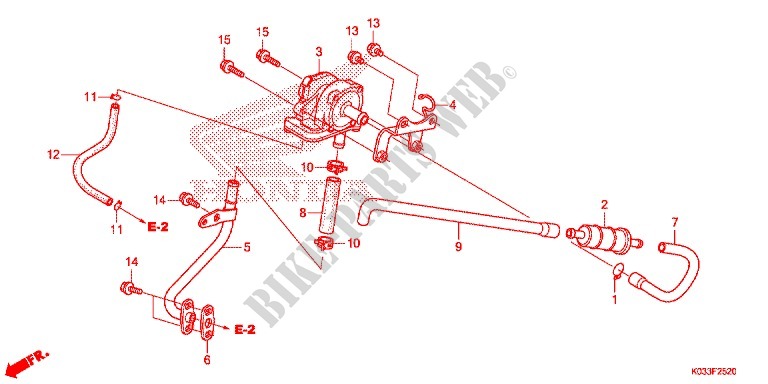 FILTRE A AIR   SOUPAPE D'AIR pour Honda WAVE 110 front brake disk de 2012