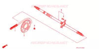 ARBRE DE ROUE ARRIERE pour Honda FOURTRAX 200 de 1991