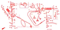COMMODOS   POIGNEES pour Honda FOURTRAX 200 de 1991
