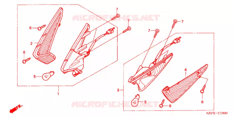 CLIGNOTANT AVANT Honda SCOOTER 100 LEAD 2003  SCV1003
