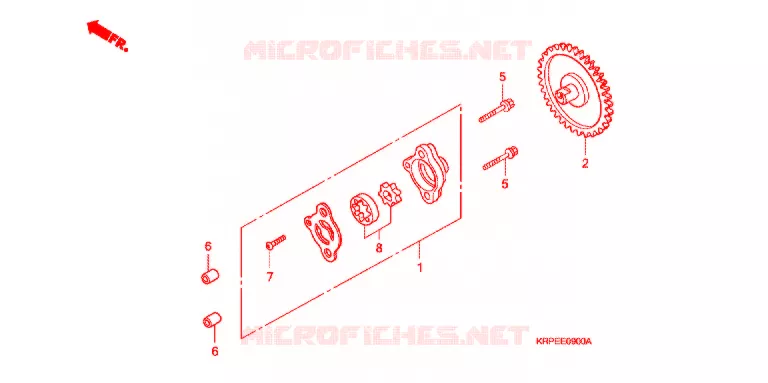 POMPE A HUILE Honda SCOOTER 100 LEAD 2003  SCV1003