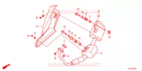 SILENCIEUX D'ECHAPPEMENT pour Honda CBR 125 TRI COLOUR de 2013