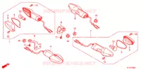 CLIGNOTANT pour Honda CBR 125 BIANCO de 2013