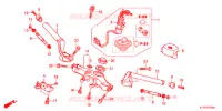 GUIDON   TE DE FOURCHE pour Honda CBR 125 BIANCO de 2013
