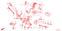 GUIDON   TE DE FOURCHE pour Honda CBR 125 WHITE de 2013