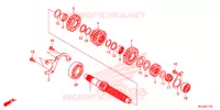 BOITE DE VITESSES (ARBRE SECONDAIRE) pour Honda CBR 500 R de 2014