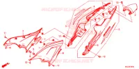 COUVERCLES LATERAUX   ARRIERES pour Honda CBR 500 R de 2014