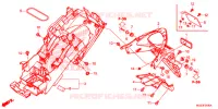 GARDE BOUE ARRIERE pour Honda CBR 500 R de 2014