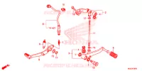 PEDALE pour Honda CBR 500 R de 2014