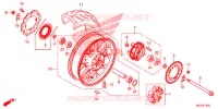 ROUE ARRIERE pour Honda CBR 500 R de 2014
