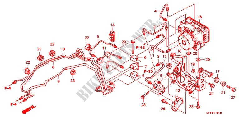 MODULATEUR ABS pour Honda CB 1300 ABS FAIRING de 2010