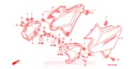 COUVERCLES LATERAUX pour Honda CB 1300 SUPER FOUR ABS de 2008