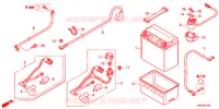 BATTERIE pour Honda FOURTRAX 500 FOREMAN 4X4 RED de 2013