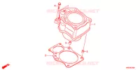 CYLINDRE pour Honda FOURTRAX 500 FOREMAN 4X4 RED de 2013