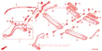 PEDALE   REPOSE PIED pour Honda FOURTRAX 500 FOREMAN 4X4 RED de 2013