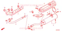 SILENCIEUX D'ECHAPPEMENT pour Honda FOURTRAX 500 FOREMAN 4X4 RED de 2013