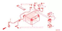 BATTERIE pour Honda VFR 1200 F DCT de 2015