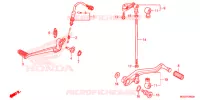 PEDALE pour Honda VFR 1200 F DCT de 2015