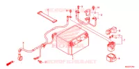 BATTERIE pour Honda VFR 1200 F de 2015